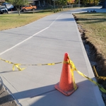 broom finish concrete driveway