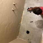 during process of floor