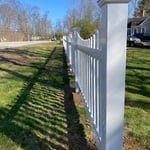 White vinyl picket
