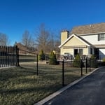 All Black Chainlink Fence