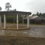 poured & stamped concrete