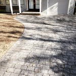 Cobblestone stamped drive