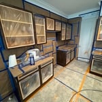 Refinishing the cabinets