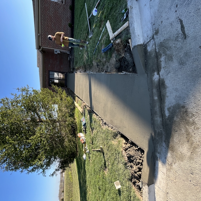 side walk with access