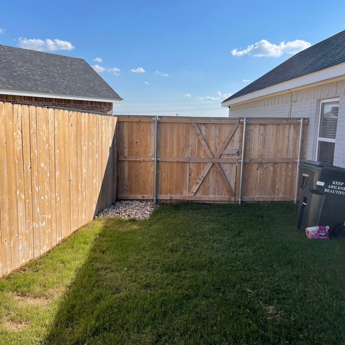 Fence After Powerwash
