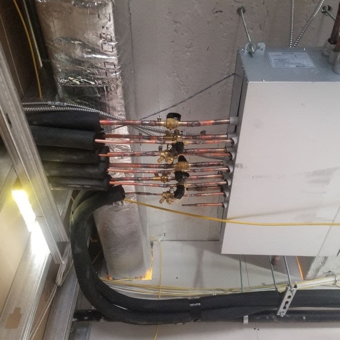 freon pipes connection