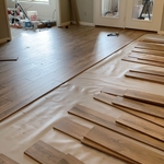 Laminate installation.
