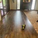 Installation over new subfloor