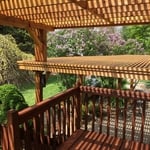 Cedar pergola