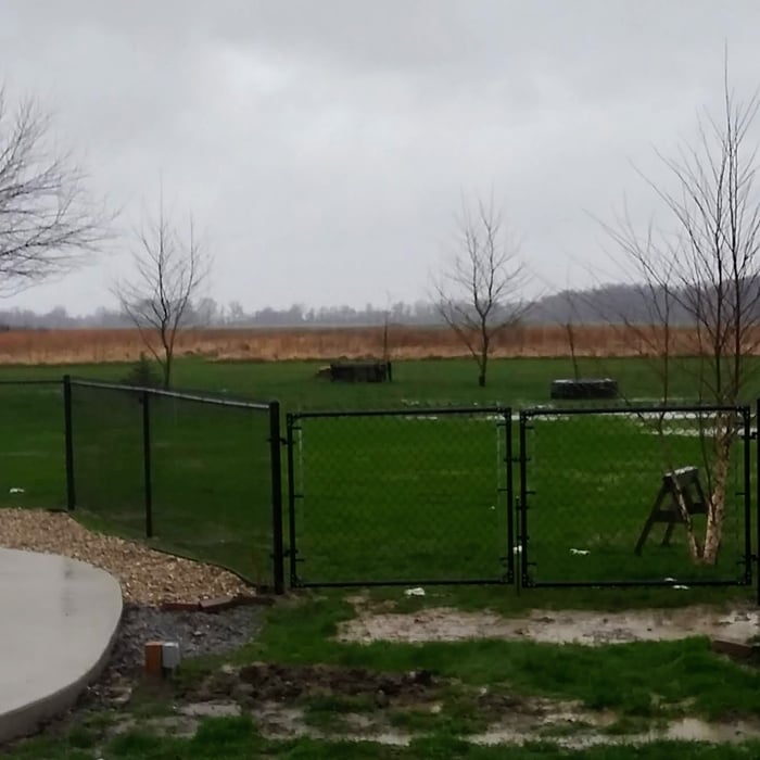 Black Chain link Fence