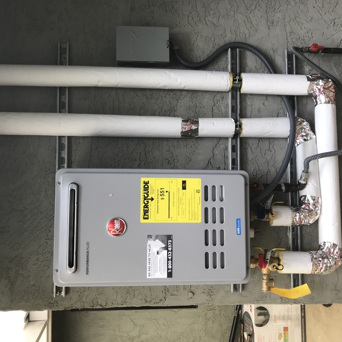 NewTankless water heater 