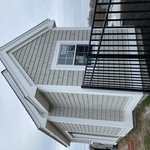 Pool house shingles and trim
