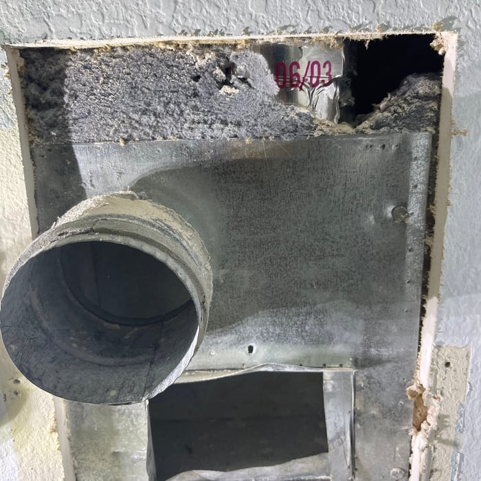 old style dryer box, a complete mess