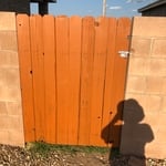 Gate repair and restored