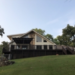 Powerwashed & Stained Grand Lake deck