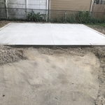 concrete pad