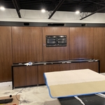 Walnut paneling