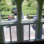 Interior scaffolding window replacement - Madison