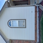 Painting new sidinig repair