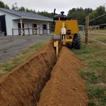 Adding water lines for a new horse barn