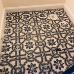 Bathroom floor small space 5x4 feet