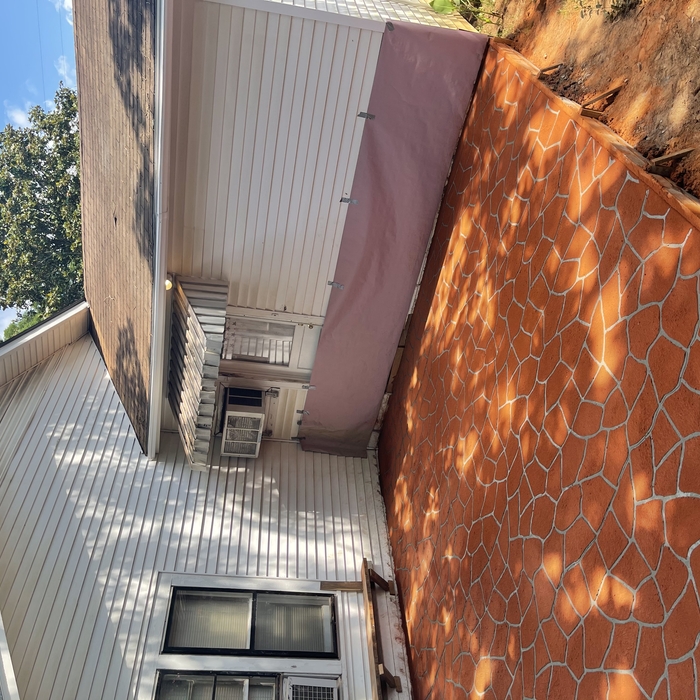 Back patio floor