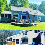Backside before and after