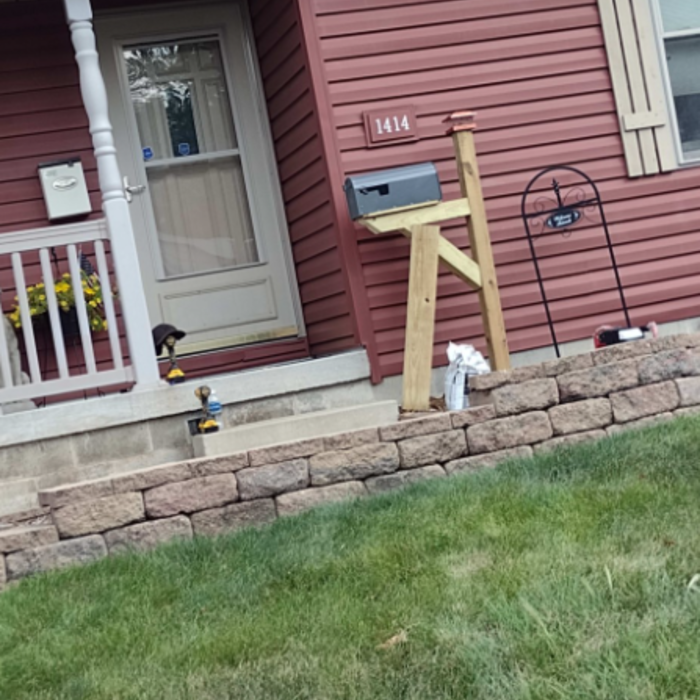 Retention Wall Flower Bed Build