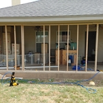 Patio before