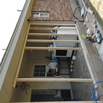 Patio before