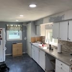 Kitchen with Water Damage