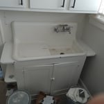Antique Kitchen Sink Before