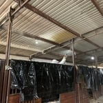 Spray foamed ceiling