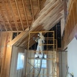Spray foam installation
