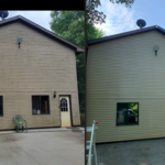 Vinyl siding wash
