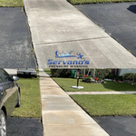 Cement sidewalk