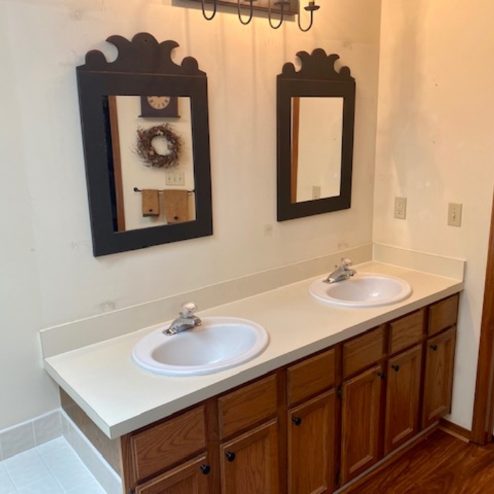 Install of Lighting and Mirrors