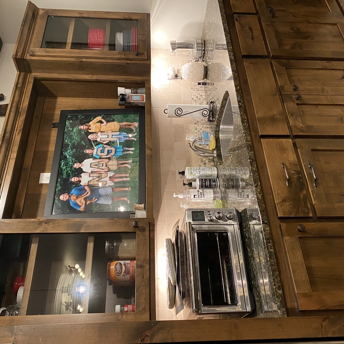 After of the downstairs bar