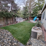 Lawn & rock installation