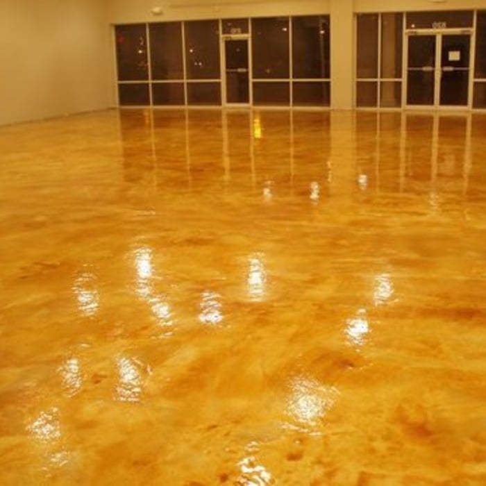 Indoor concrete stain