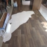 Ripped Linoleum on the left