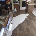 kitchen floor install