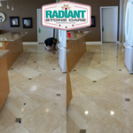 Travertine Floor Clean and Seal Job