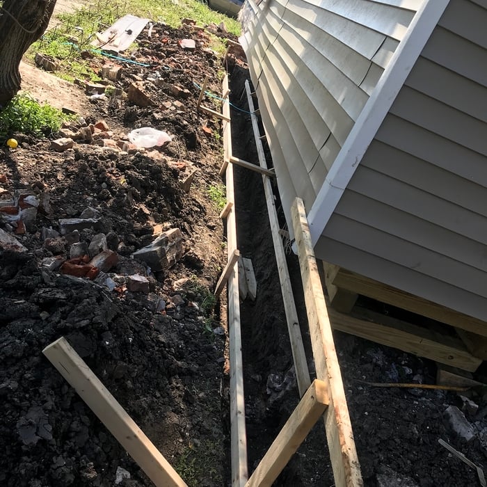 Concrete grade beam