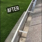 Gutters after being Cleaned out