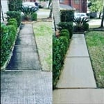 Driveway pressure wash