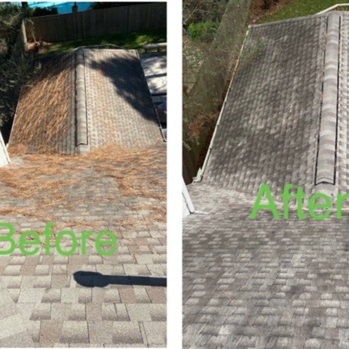 Fulshear Tx Gutter cleaning Project