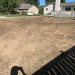 After Grading 32 yards of topsoil