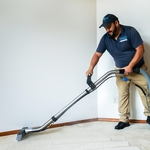 Room carpet cleaning
