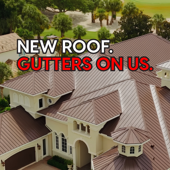 New Roof + Gutters On Us